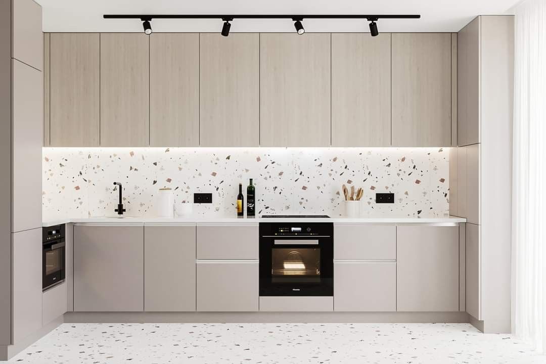 Gạch terrazzo trang trí bếp