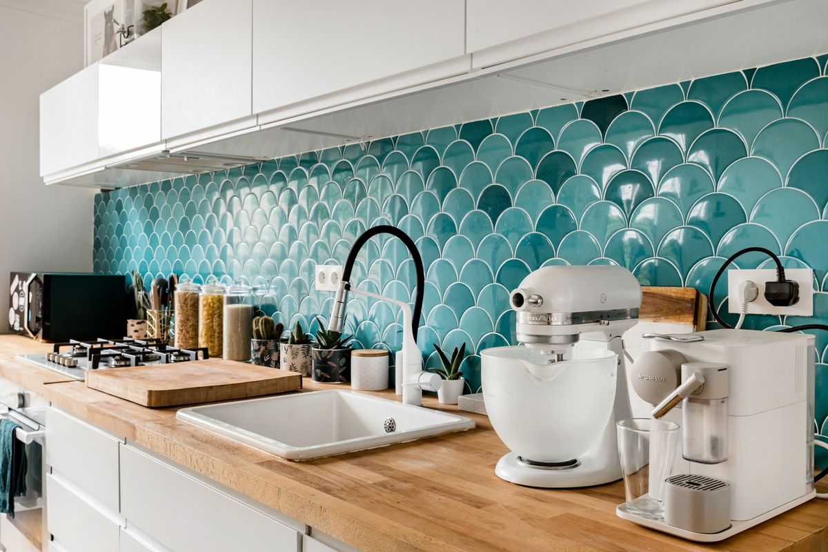 gạch mosaic trang trí bếp