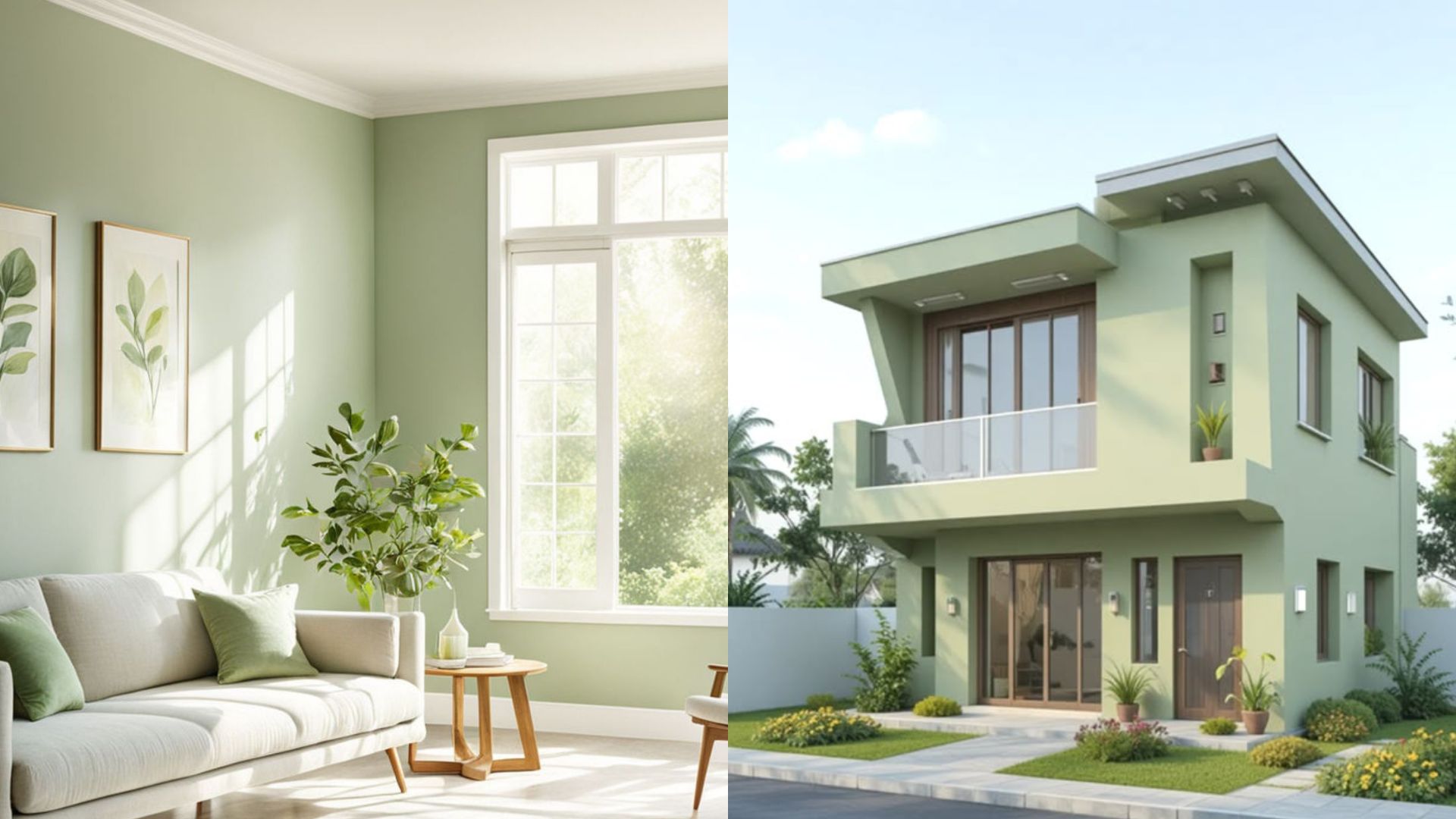 sơn ngoại thất và sơn nội thất