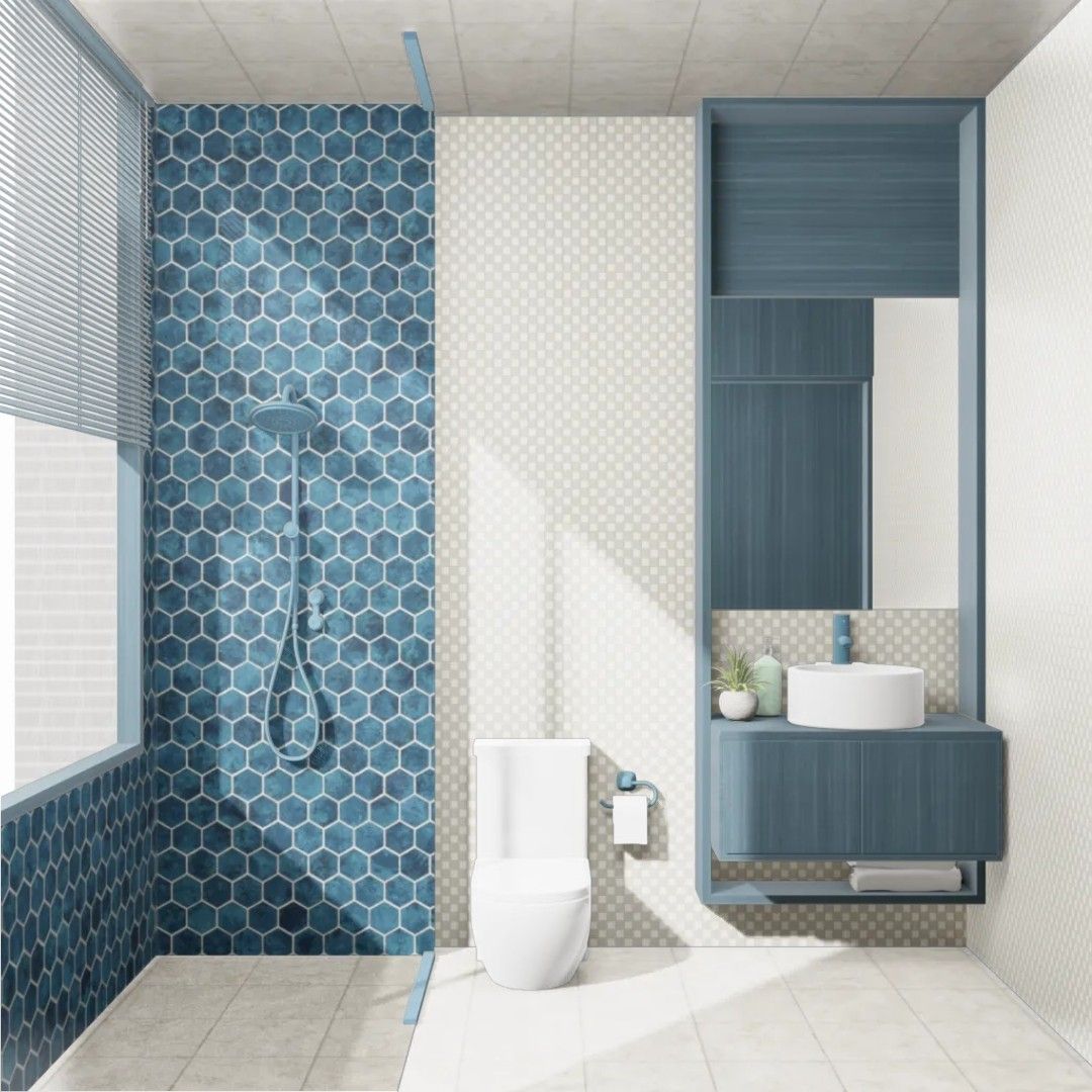 gạch mosaic phòng tắm